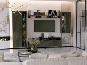 Модульная гостиная Оливия Графит Софт в Пангоды - pangody.mebel-tymen.ru | фото