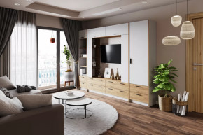 Модульная гостиная Оттавия Белый в Пангоды - pangody.mebel-tymen.ru | фото