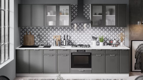 Модульная кухня «Белладжио» Белый, Софт графит в Пангоды - pangody.mebel-tymen.ru | фото