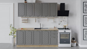 Модульная кухня «Бьянка» Дуб крафт золотой/Дуб серый в Пангоды - pangody.mebel-tymen.ru | фото