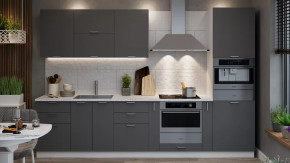 Модульная кухня «Габриэлла» Белый/Титан в Пангоды - pangody.mebel-tymen.ru | фото