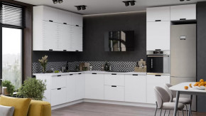 Модульная кухня «Гренада» Белый, Холст Белый в Пангоды - pangody.mebel-tymen.ru | фото