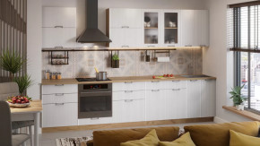 Модульная кухня «Кимберли» Дуб Крафт золотой, Сноу в Пангоды - pangody.mebel-tymen.ru | фото