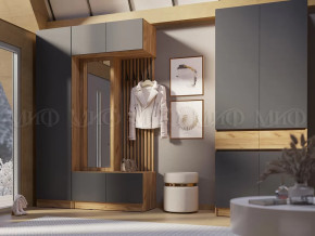 Модульная прихожая Роджинамиф, дуб крафт/графит в Пангоды - pangody.mebel-tymen.ru | фото