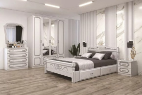 Модульная спальня Лакированный белый жемчуг в Пангоды - pangody.mebel-tymen.ru | фото