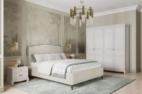 Модульная спальня Лорето Персидский жемчуг/Лак Льняной в Пангоды - pangody.mebel-tymen.ru | фото