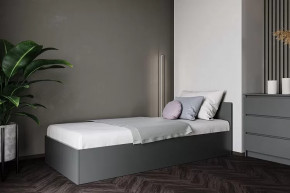 МОРИ КРМ 900.1/1 Кровать (сп/м 900*2000мм), ЛДСП Графит МП (НАСТИЛЫ) в Пангоды - pangody.mebel-tymen.ru | фото