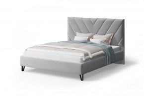 Мягкая кровать Аделия, 1600*2000 мм, серый в Пангоды - pangody.mebel-tymen.ru | фото