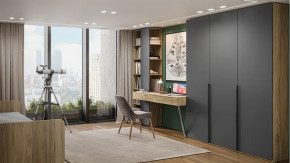 Набор детской мебели «Порто» №1 Яблоня Беллуно, Графит софт в Пангоды - pangody.mebel-tymen.ru | фото