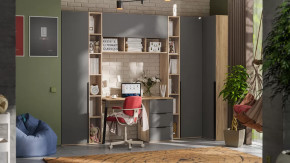 Набор детской мебели «Порто» №10 Яблоня Беллуно, Графит софт в Пангоды - pangody.mebel-tymen.ru | фото