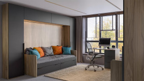 Набор детской мебели «Порто» №4 Яблоня Беллуно, Графит софт в Пангоды - pangody.mebel-tymen.ru | фото