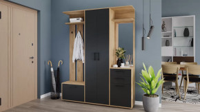 Набор мебели для прихожей «Витра» Тип 2 Дуб Крафт золотой, Антрацит в Пангоды - pangody.mebel-tymen.ru | фото