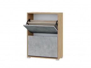 Обувница Домино Бетон в Пангоды - pangody.mebel-tymen.ru | фото