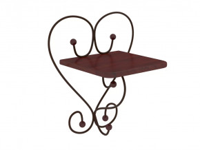 Полка настенная Милсон коричневая в Пангоды - pangody.mebel-tymen.ru | фото