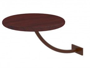 Полка прикроватная круглая Милсон коричневая в Пангоды - pangody.mebel-tymen.ru | фото