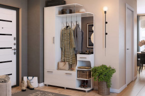 Прихожая Барселона-1 белый рамух в Пангоды - pangody.mebel-tymen.ru | фото