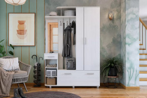 Прихожая Барселона-2 белый рамух в Пангоды - pangody.mebel-tymen.ru | фото