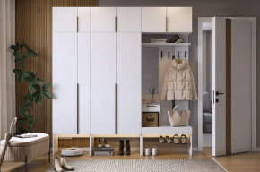 Прихожая Баско К10 белое дерево в Пангоды - pangody.mebel-tymen.ru | фото
