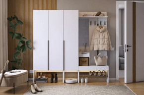 Прихожая Баско К11 белое дерево в Пангоды - pangody.mebel-tymen.ru | фото