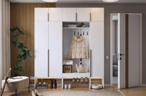 Прихожая Баско К7 белое дерево в Пангоды - pangody.mebel-tymen.ru | фото