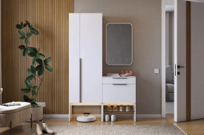 Прихожая Баско К8 белое дерево в Пангоды - pangody.mebel-tymen.ru | фото