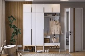 Прихожая Баско К9 белое дерево в Пангоды - pangody.mebel-tymen.ru | фото