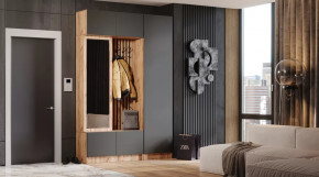 Прихожая Бавария Дуб вотан/графит в Пангоды - pangody.mebel-tymen.ru | фото