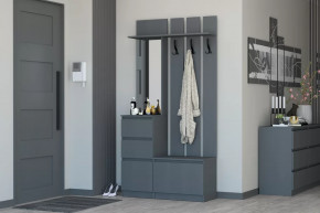 Прихожая Хилтон Графит в Пангоды - pangody.mebel-tymen.ru | фото