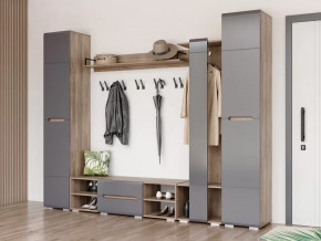 Прихожая Наоми графит нубук в Пангоды - pangody.mebel-tymen.ru | фото