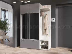 Прихожая Стелла Графит/Дуб Крафт Белый в Пангоды - pangody.mebel-tymen.ru | фото