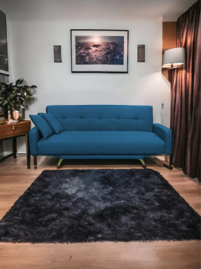 Прямой диван с подлокотниками манго 3 Савана Деним в Пангоды - pangody.mebel-tymen.ru | фото