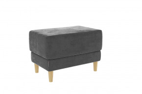 Пуф Рондо 2 графит (велюр) в Пангоды - pangody.mebel-tymen.ru | фото