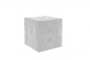 Пуф Рубик 2 галька (велюр) в Пангоды - pangody.mebel-tymen.ru | фото