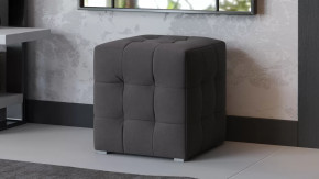 Пуф Тип 1 Велюр Графит в Пангоды - pangody.mebel-tymen.ru | фото