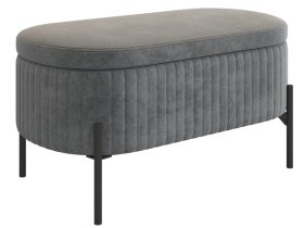 Пуф Винни графит (велюр) в Пангоды - pangody.mebel-tymen.ru | фото