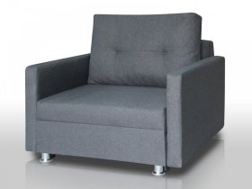 Кресло-кровать Реал 80 с подлокотниками графит в Пангоды - pangody.mebel-tymen.ru | фото