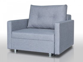 Кресло-кровать Реал 80 с подлокотниками грей в Пангоды - pangody.mebel-tymen.ru | фото