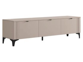 Тумба 2 Рич кашемир/фрапучино матовый/черный в Пангоды - pangody.mebel-tymen.ru | фото