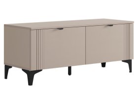 Тумба Рич кашемир/фрапучино матовый/черный в Пангоды - pangody.mebel-tymen.ru | фото