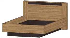 Серия Бостон Кровать 1400 дуб вотан/венге в Пангоды - pangody.mebel-tymen.ru | фото