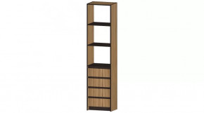 Серия Бостон Стеллаж 4 ящика дуб вотан в Пангоды - pangody.mebel-tymen.ru | фото