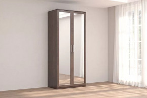 Шкаф 2-х дверный с зеркалом Кэт-4 Венге Диал в Пангоды - pangody.mebel-tymen.ru | фото