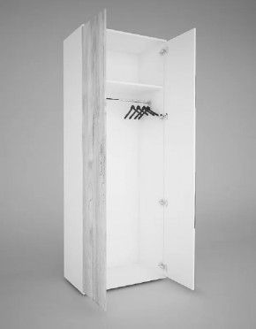 Шкаф 2-х створчатый EVO "Сорренто" с МДФ створкой БЕЗ зеркала в Пангоды - pangody.mebel-tymen.ru | фото