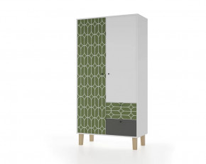 Шкаф 2-х створчатый "Story" (Овалы) в Пангоды - pangody.mebel-tymen.ru | фото