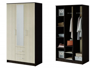 Шкаф 3-х створчатый Фиеста венге/лоредо в Пангоды - pangody.mebel-tymen.ru | фото