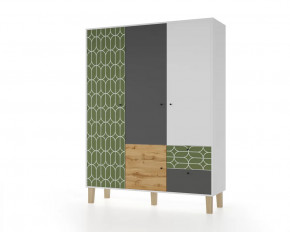 Шкаф 3-х створчатый "Story" (Овалы) в Пангоды - pangody.mebel-tymen.ru | фото