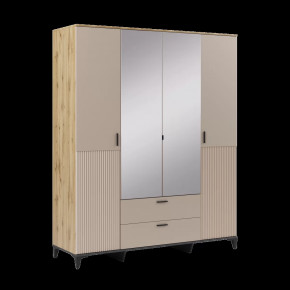 Шкаф 4-х дверный с ящиками Дюна №2 в Пангоды - pangody.mebel-tymen.ru | фото