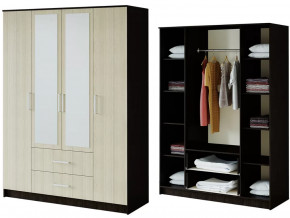 Шкаф 4-х створчатый Фиеста венге/лоредо в Пангоды - pangody.mebel-tymen.ru | фото