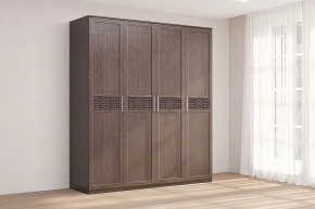 Шкаф 4-х створчатый Кэт-4 Венге Диал в Пангоды - pangody.mebel-tymen.ru | фото
