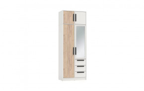 Шкаф для одежды 83.09 Вегас (2-х дв.) с зеркалом (ЛДСП Белый) в Пангоды - pangody.mebel-tymen.ru | фото